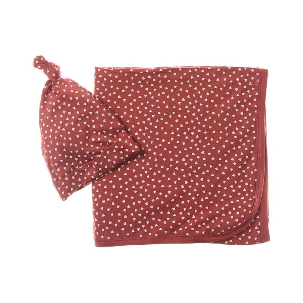 Quincy Mae Girls  Bamboo Swaddle & Knotted Hat